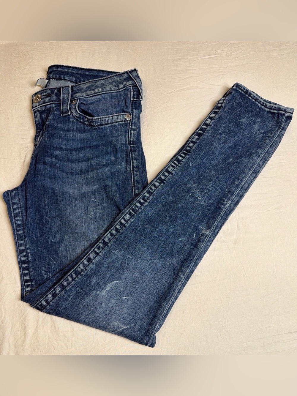 True Religion Women's Dark Wash Skinny Jeans
